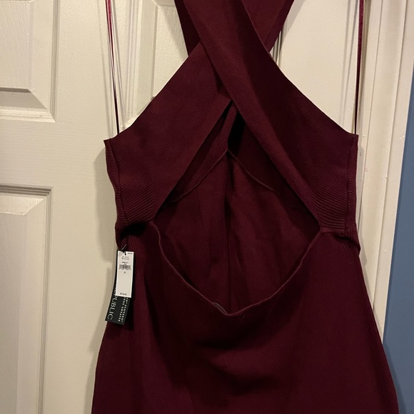 Banana Republic Cross Front Halter Sweater Dress - Picture 4 of 6